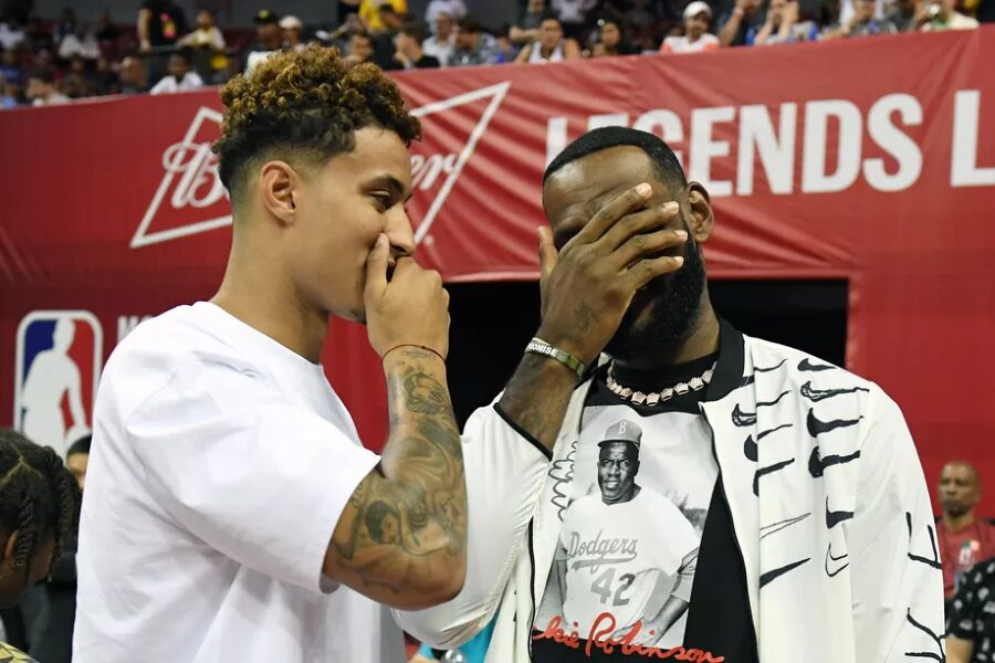 Kyle Kuzma and LeBron James, Las Vegas Summer League