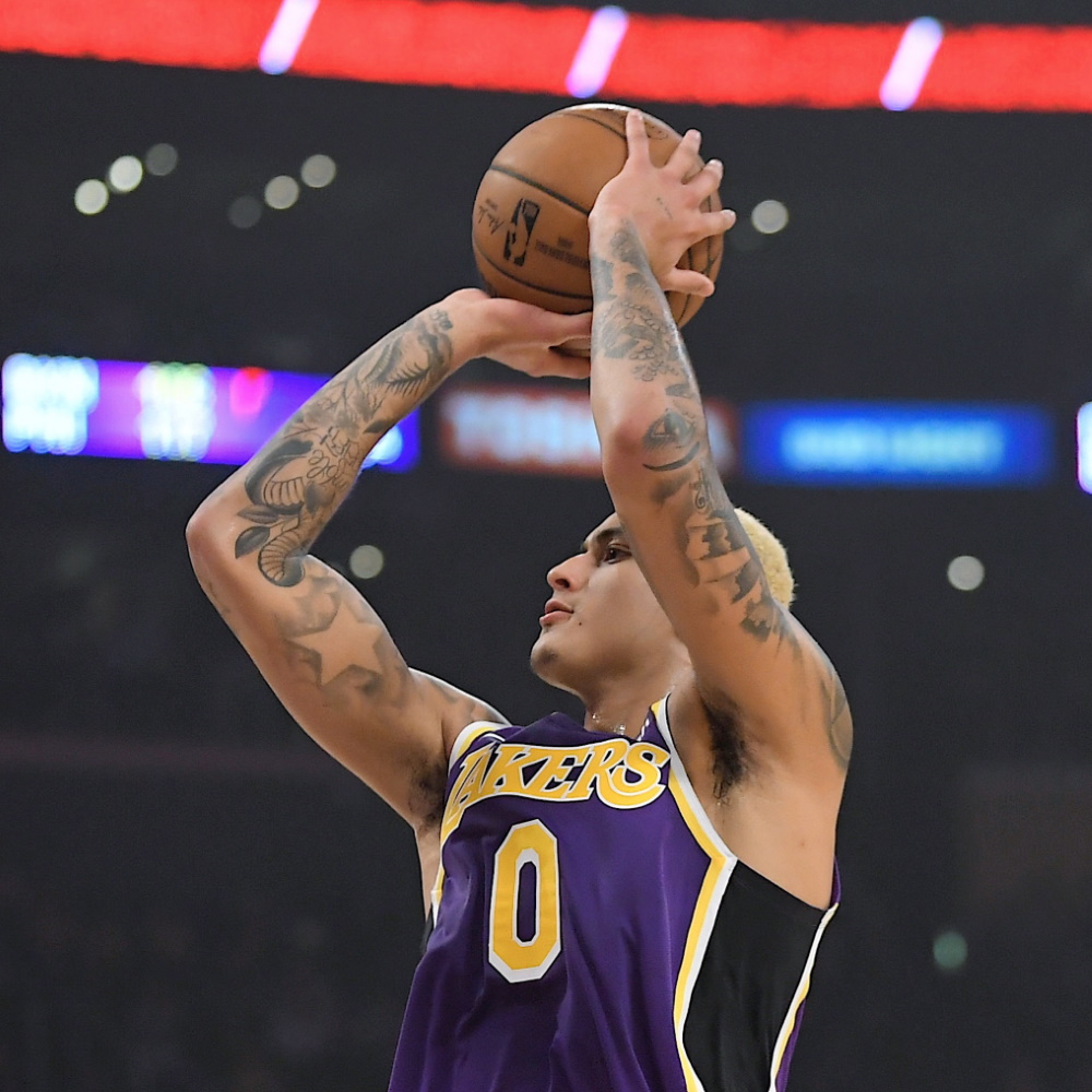 Kyle Kuzma, Los Angeles Lakers vs Orlando Magic at STAPLES Center