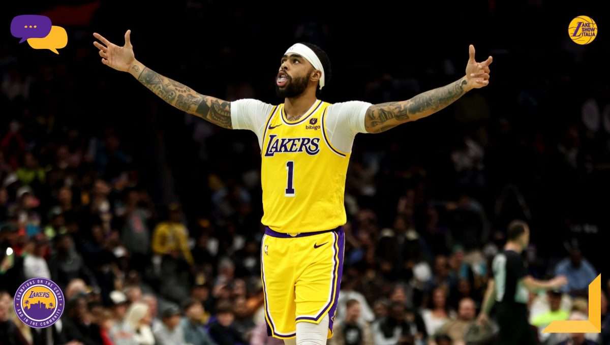 Coach Darvin Ham, Anthony Davis e D'Angelo Russell commentano il successo dei Lakers contro gli Hornets, ultima gara del Grammy Road Trip.