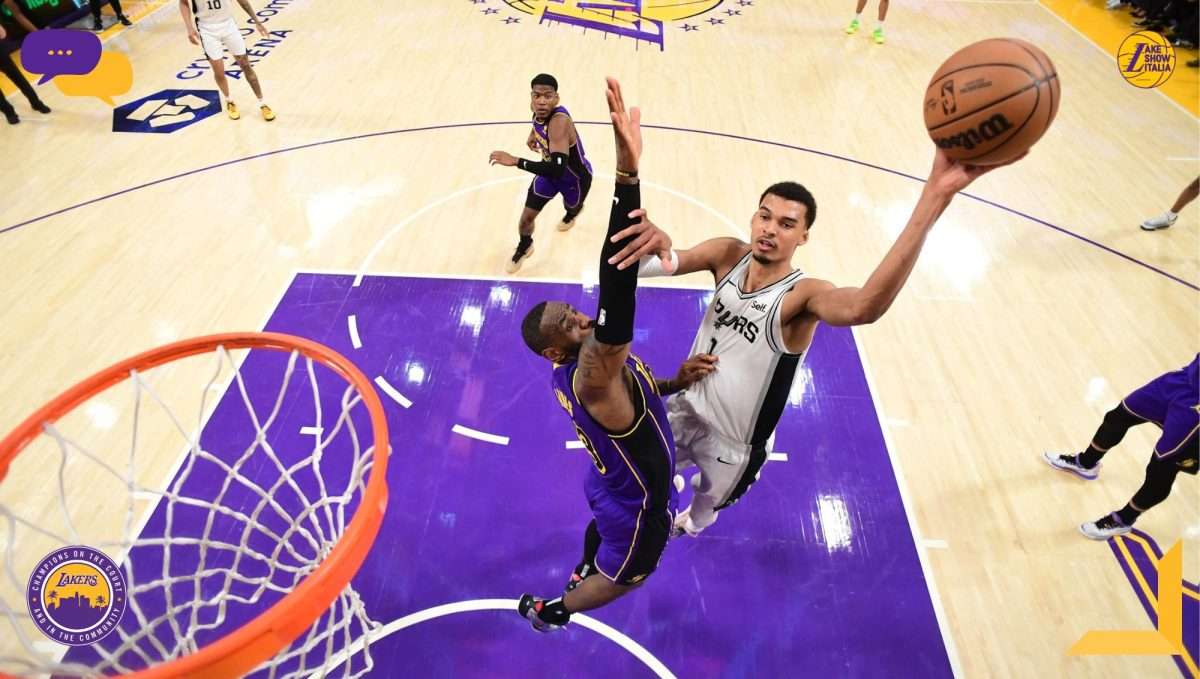 LeBron James commenta la vittoria dei Lakers sugli Spurs, parla delle sue condizioni fisiche ed elogia il sensazionale Victor Wembanyama.