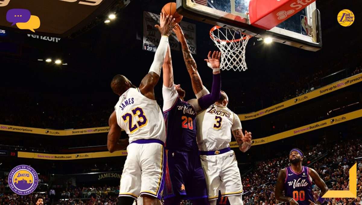 Coach Darvin Ham, D'Angelo Russell ed Anthony Davis commentano la brutta sconfitta subita dai Lakers nel matinée in casa dei Suns.
