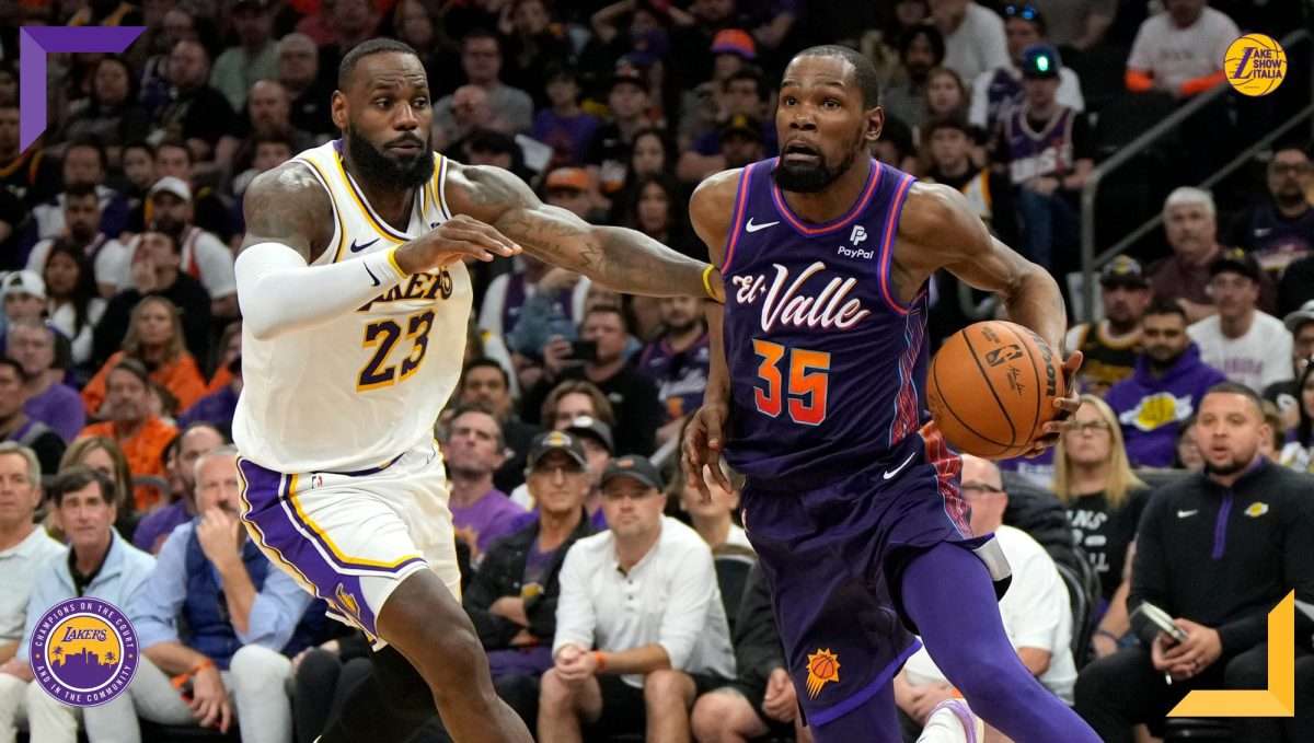 I Los Angeles Lakers cadono in casa dei Phoenix Suns. I Gialloviola disputano un pessimo primo quarto e non riescono a rientrare in partita.