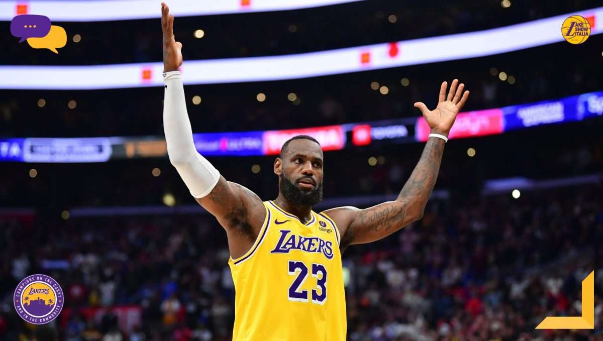 LeBron James ed Anthony Davis commentano la vittoria dei Lakers sui Clippers, arrivata grazie ad uno strepitoso finale del quattro volte MVP.