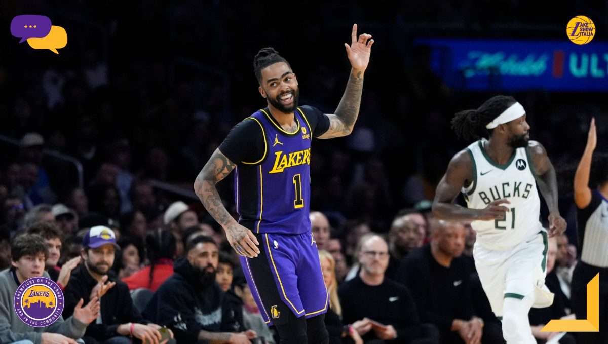 Decisivo per il successo dei Lakers sui Bucks, D'Angelo Russell elogia Spencer Dinwiddie e parla della convivenza con le critiche ricevute.
