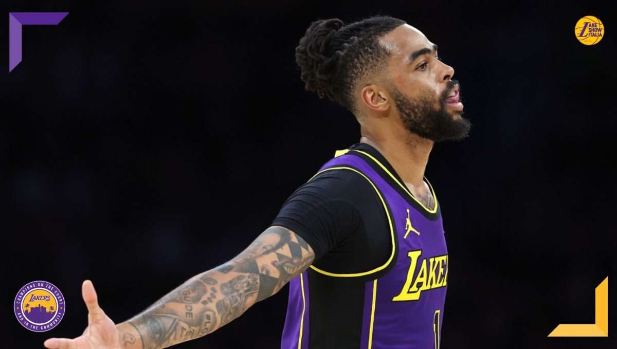 I Los Angeles Lakers superano i Milwaukee Bucks grazie alla strepitosa prova di D'Angelo Russell, Dinwiddie stoppa l'ultimo tiro di Lillard.