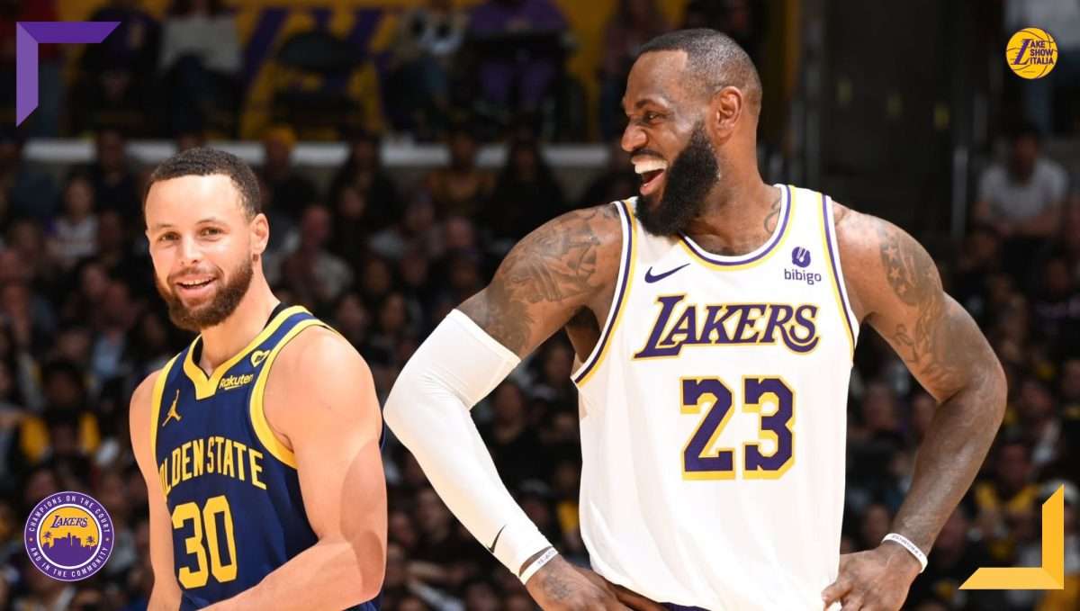Los Angeles Lakers battuti dai Golden State Warriors. Stephen Curry vince l'ennesimo duello con LeBron James, infortunio per Anthony Davis.