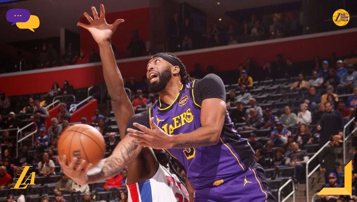 Anthony Davis parla dell'infortunio subito alla caviglia sinistra e della disastrosa prova dei Lakers, sconfitti nettamente dai Pistons.