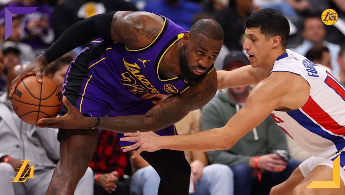 Pessima prova dei Los Angeles Lakers, mai in partita contro i Detroit Pistons. Brutta distorsione alla caviglia per Anthony Davis.