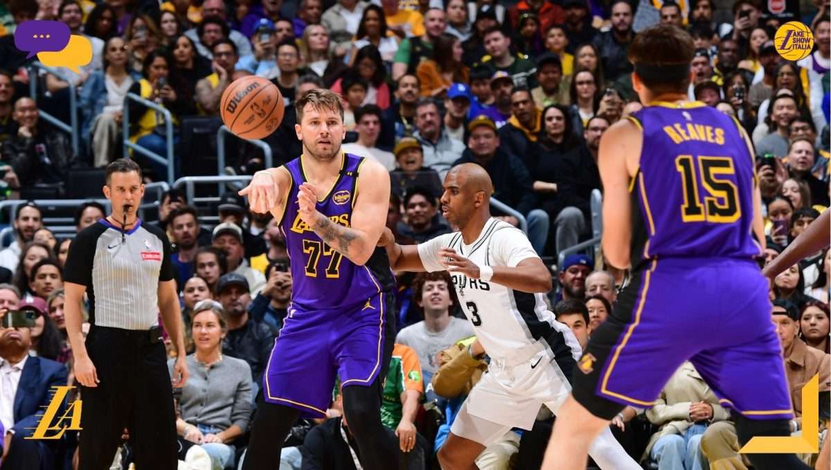 Luka Dončić parla della vittoria dei Lakers sugli Spurs, della sfida con Nikola Jokić ed elogia JJ Redick, Dalton Knecht e Austin Reaves.