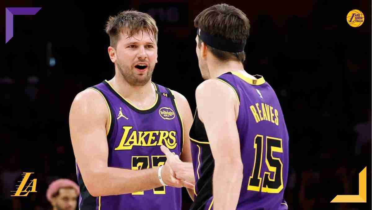 I Los Angeles Lakers superano i San Antonio Spurs. Luka Dončić, e Austin Reaves decidono la sfida, ottime prove di Goodwin e Finney-Smith.