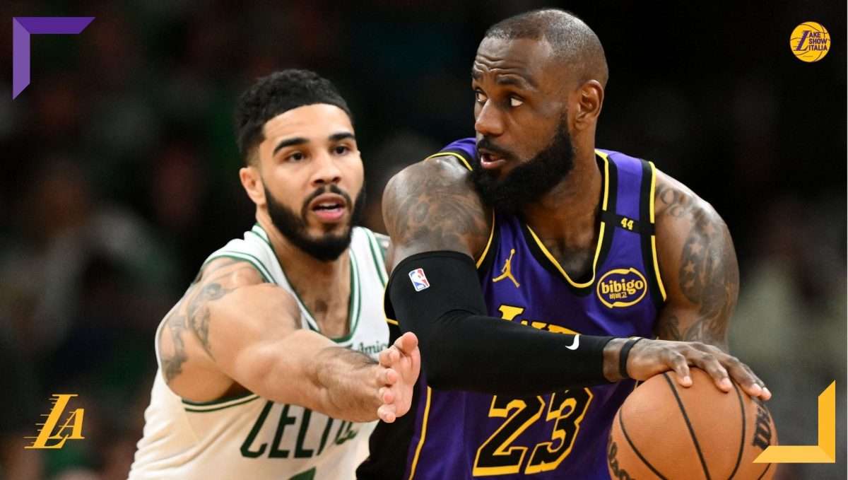 I Boston Celtics fermano la winning streak dei Los Angeles Lakers. LeBron James costretto a lasciare la partita per un infortunio all'inguine.