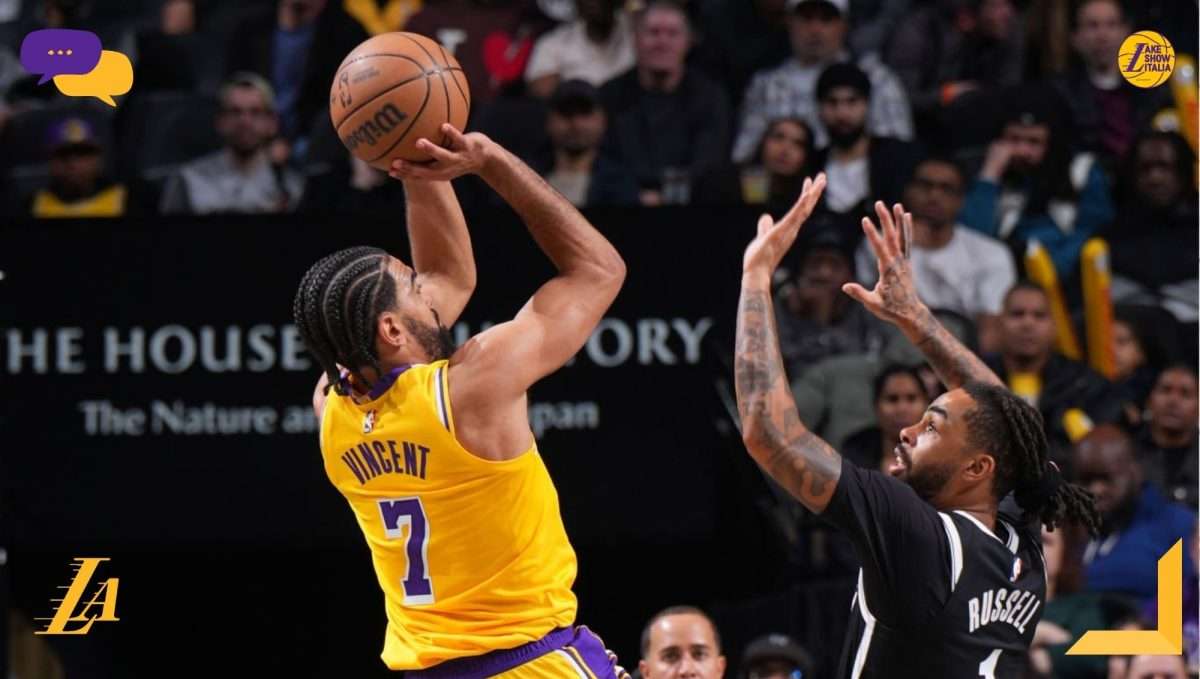 Gabe Vincent commenta la strategia dei Nets contro i Lakers e la necessità di migliorare contro i raddoppi avversari sui portatori di palla.