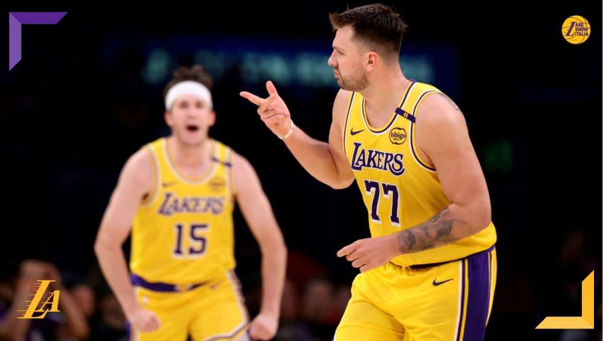 Luka Dončić gioca un primo quarto strepitoso e trascina i Los Angeles Lakers contro i Denver Nuggets. Assenti LeBron James e Nikola Jokić.