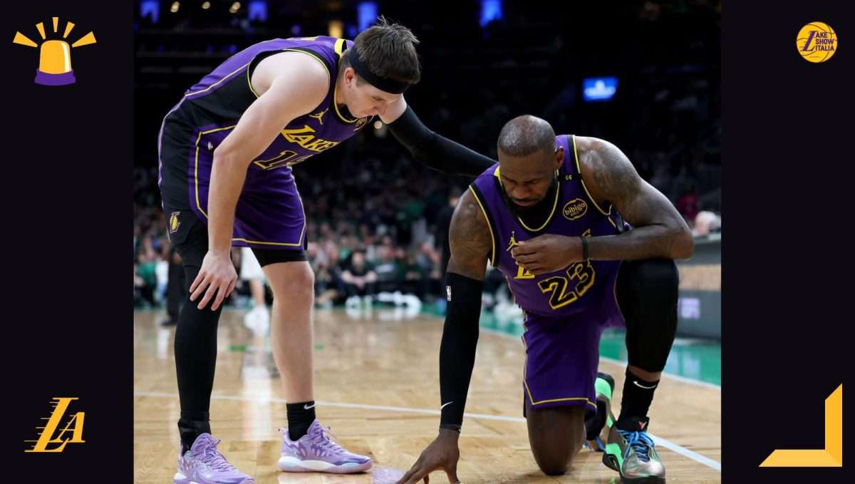 Infortunio all’inguine per LeBron James durante la gara tra Lakers e Celtics. Il quattro volte MVP non crede si tratti di un problema grave.