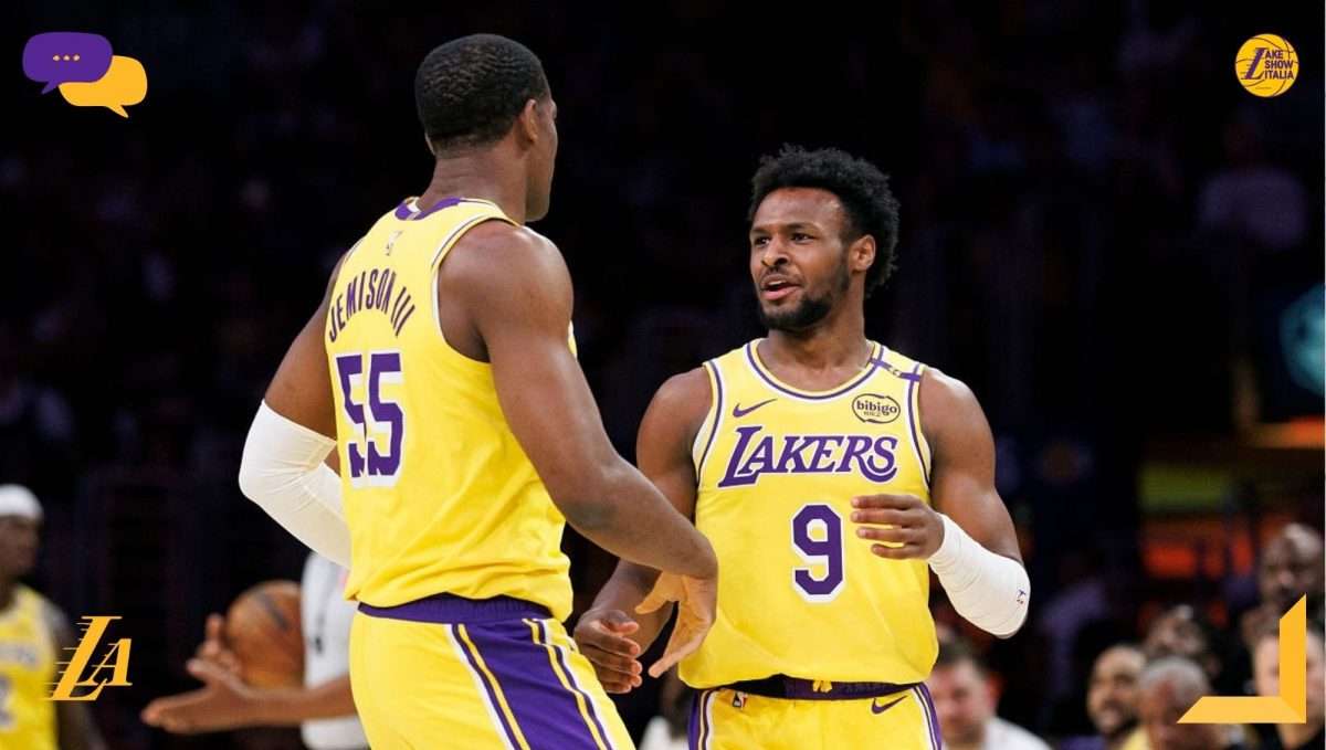 Bronny James, Trey Jemison III e Dalton Knecht commentano la fine della regular season dei Lakers dopo la gara contro i Trail Blazers.