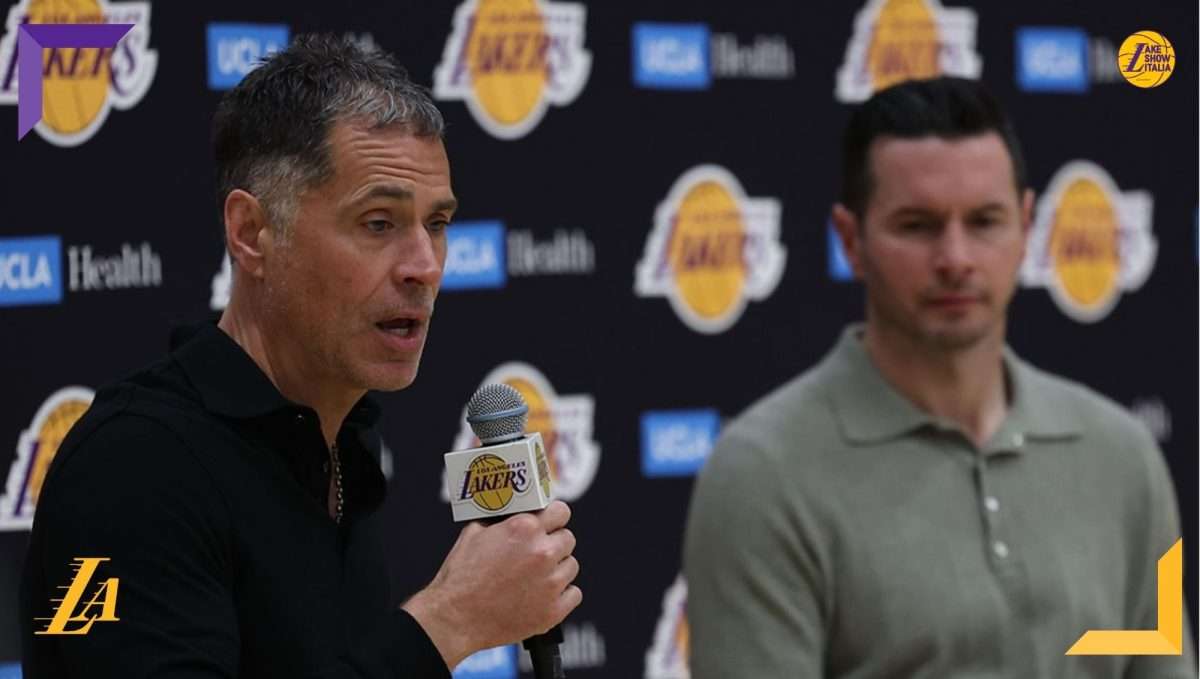 Rob Pelinka analizza la stagione dei Lakers: identità, margini di miglioramento, ruolo di LeBron James, impatto del CBA e strategie per l’offseason.