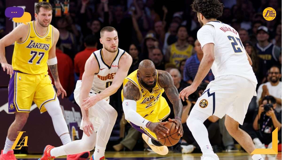 LeBron James elogia Luka Dončić dopo la vittoria sui Nuggets, parla del libero di Austin Reaves e del finale della partita vinta dai Lakers.